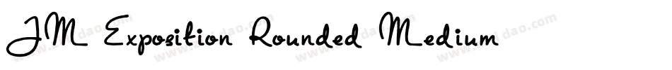JM Exposition Rounded Medium字体转换